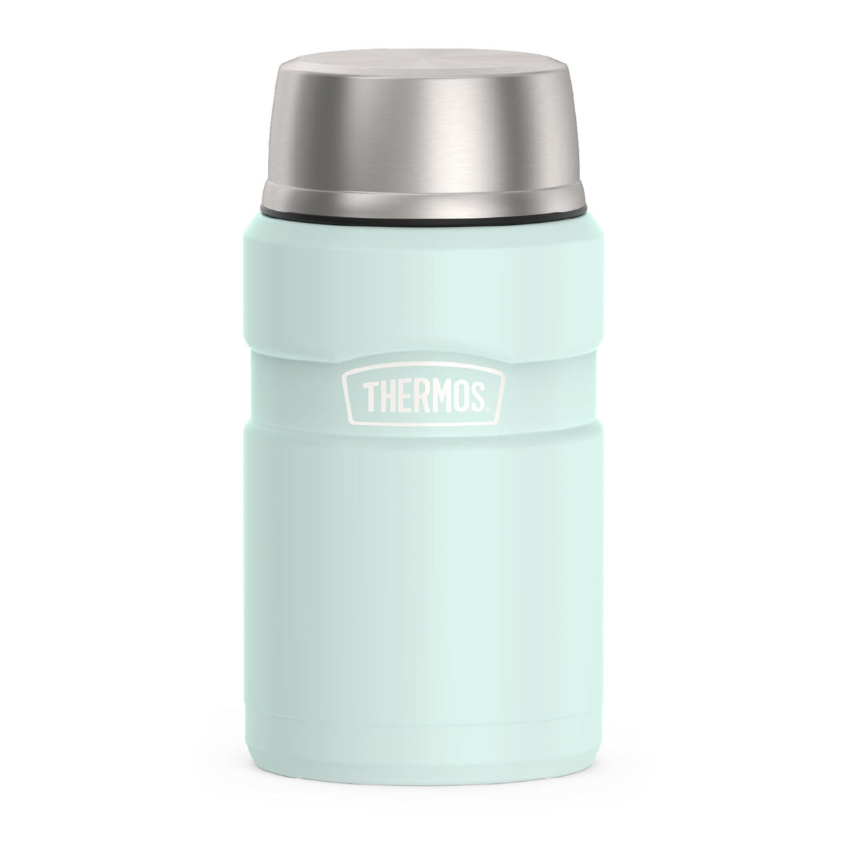 THERMOS Stainless King Food Jar with Handle, 47oz, Matte Stainless Steel