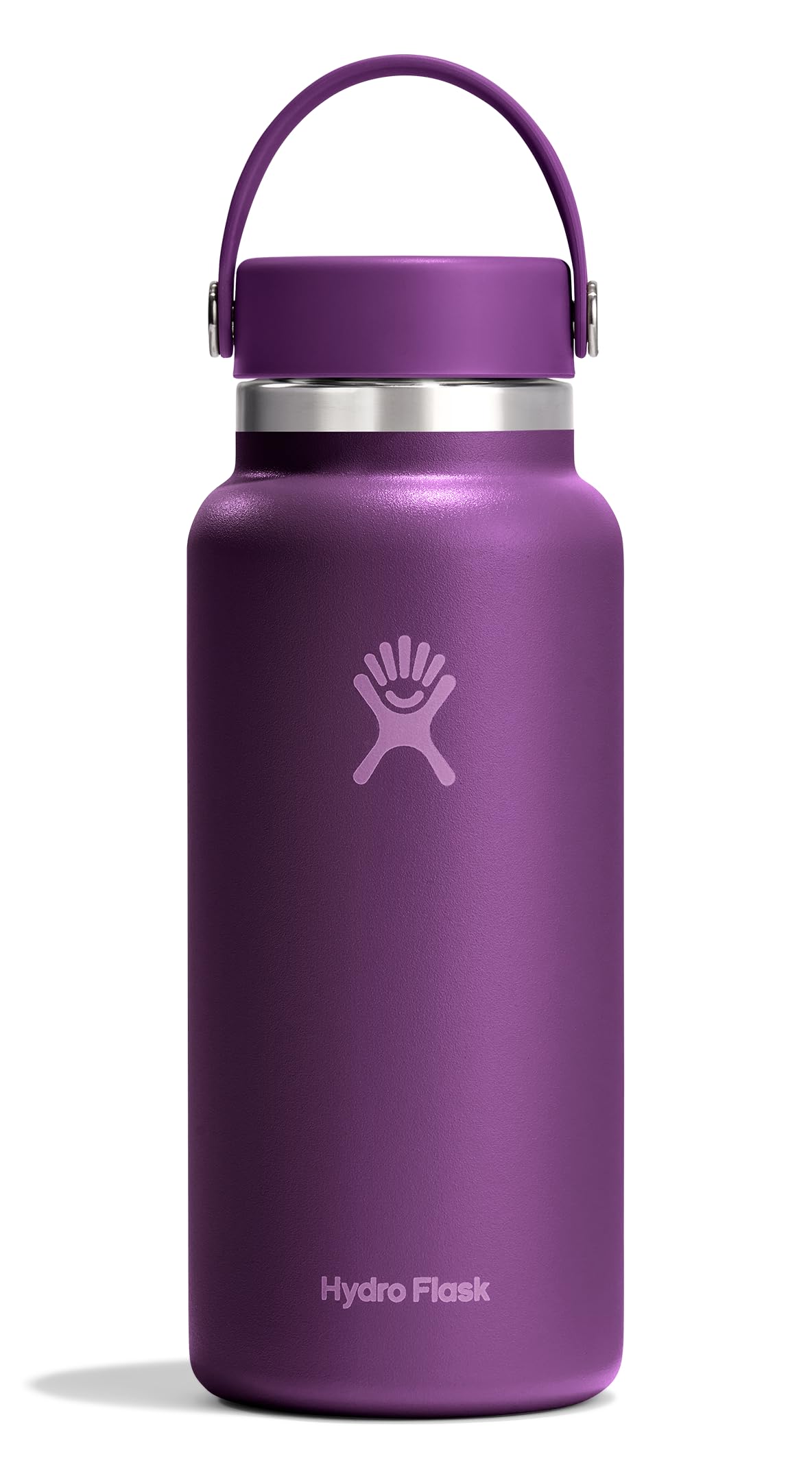 Hydro Flask Water Bottle - Insulated Stainless Steel - Wide Mouth Flex Lid, Non Spill, Leakproof and Refillable in 20 Oz Harbor Blue