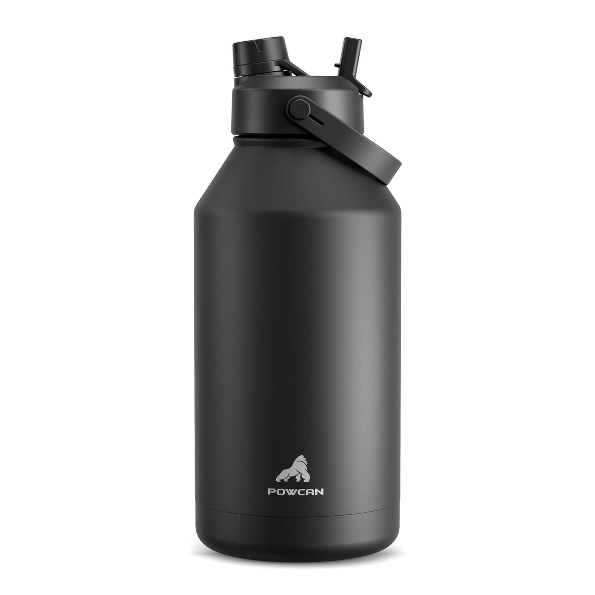 POWCAN 26 oz Insulated Water Bottle with 2-in-1 Straw and Spout Lid, Keep Cold 24H, Leak-Proof, Fits in Car Cup Holder, Stainless Steel Water Bottle for Sports, Travel, and School (Cotton Candy)
