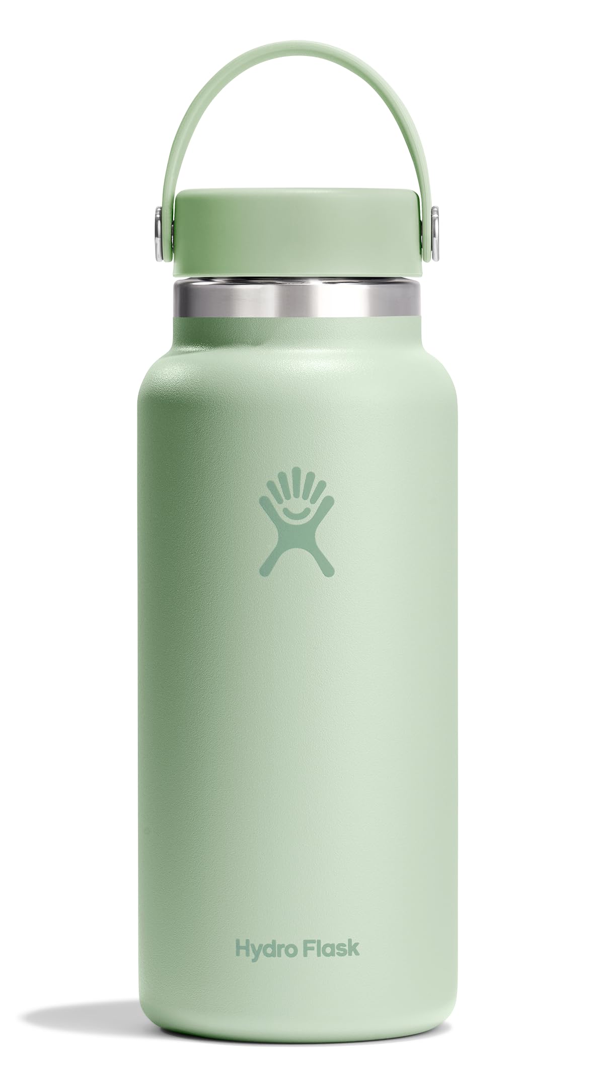 Hydro Flask Water Bottle - Insulated Stainless Steel - Wide Mouth Flex Lid, Non Spill, Leakproof and Refillable in 32 Oz Harbor Blue