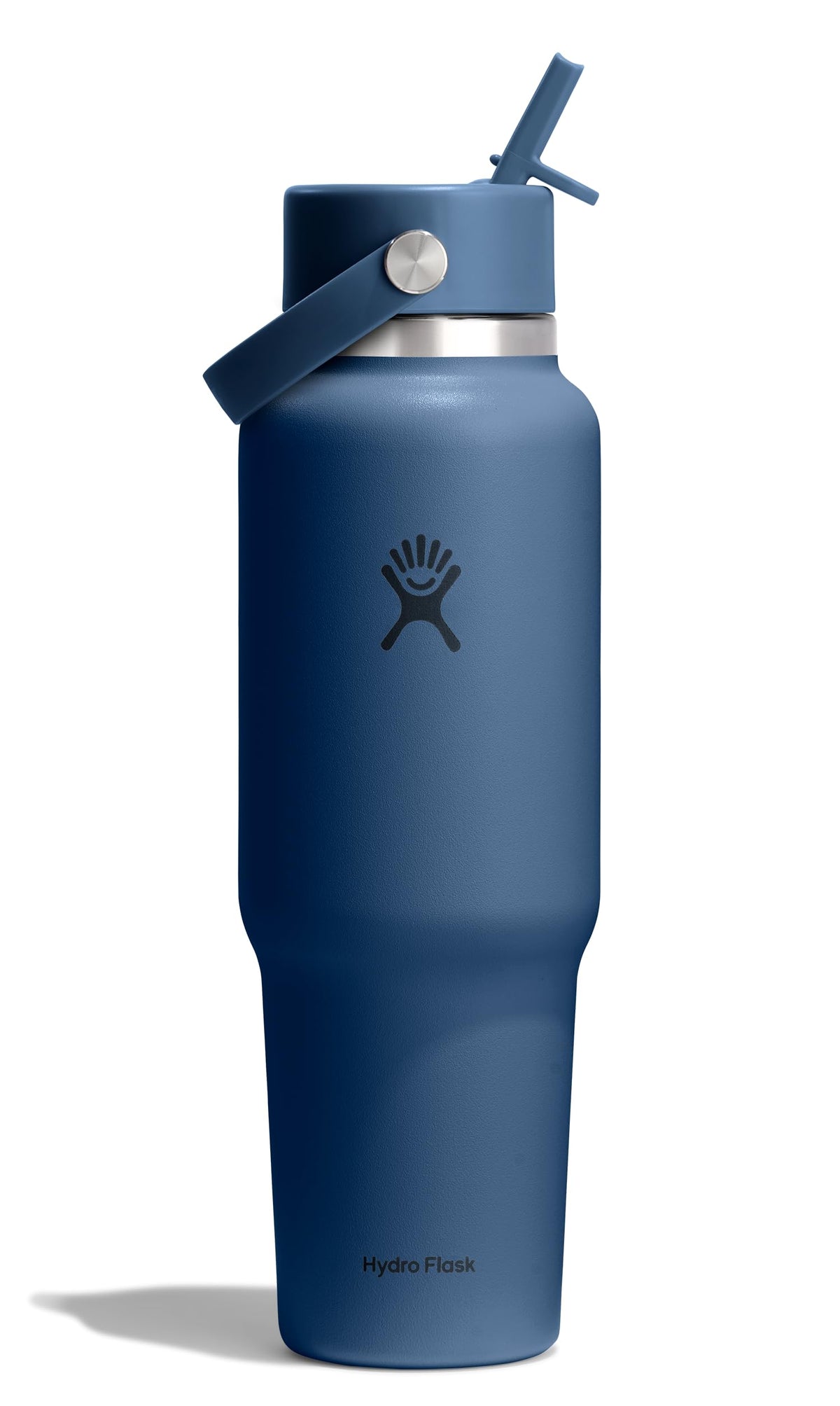 Hydro Flask Travel Water Bottle - Insulated Stainless Steel - Wide Straw Lid, Non Spill, Leakproof in 32 Oz Sandpiper