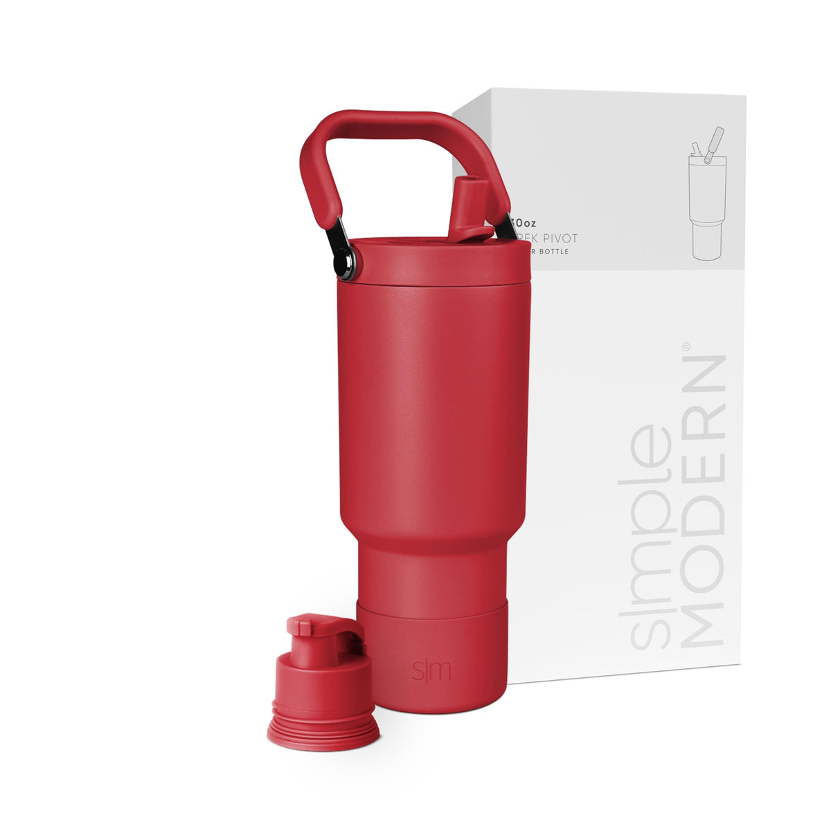 Simple Modern Tumbler with Handle, Water Jug | 40oz | Gray