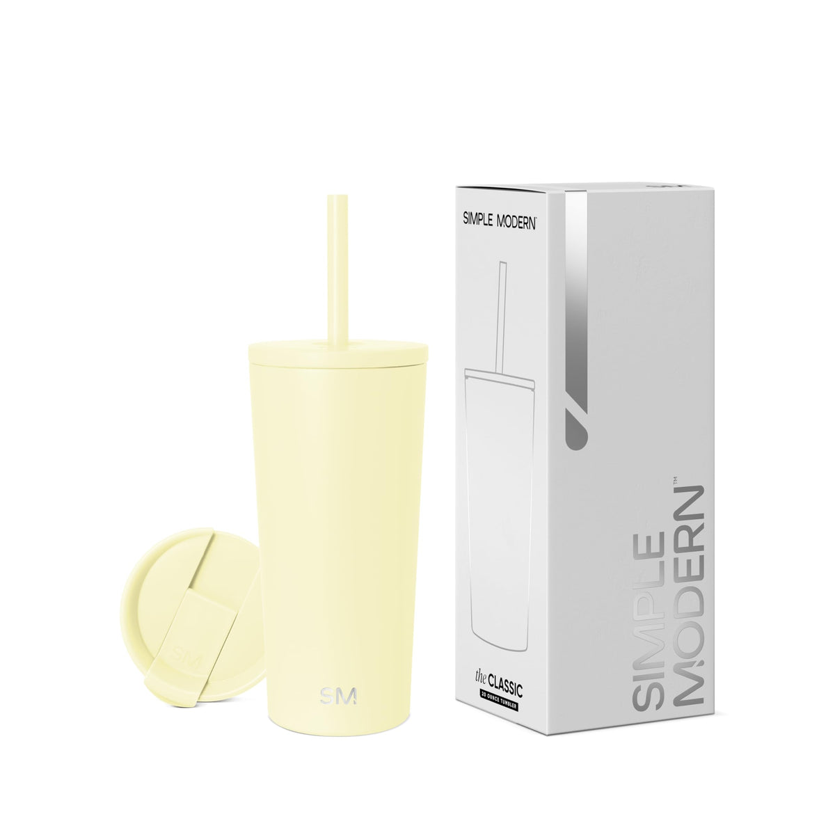 Simple Modern Iced Coffee Tumbler, Insulated | 24oz | Black