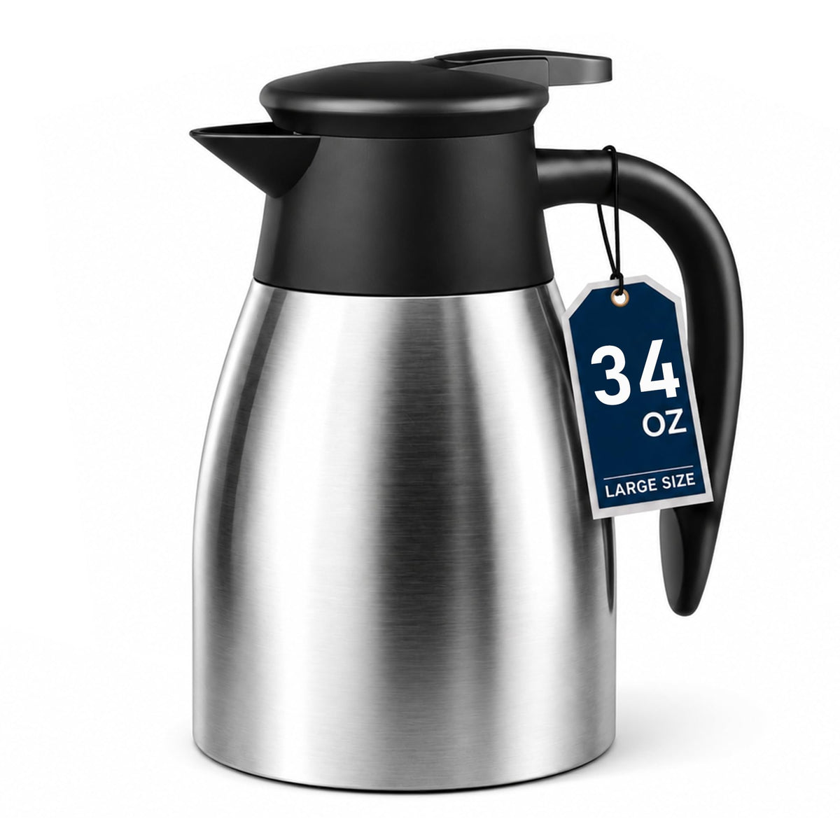 Thermal Coffee Carafe for Keeping Hot – 68OZ Insulated Camping Coffee Pot