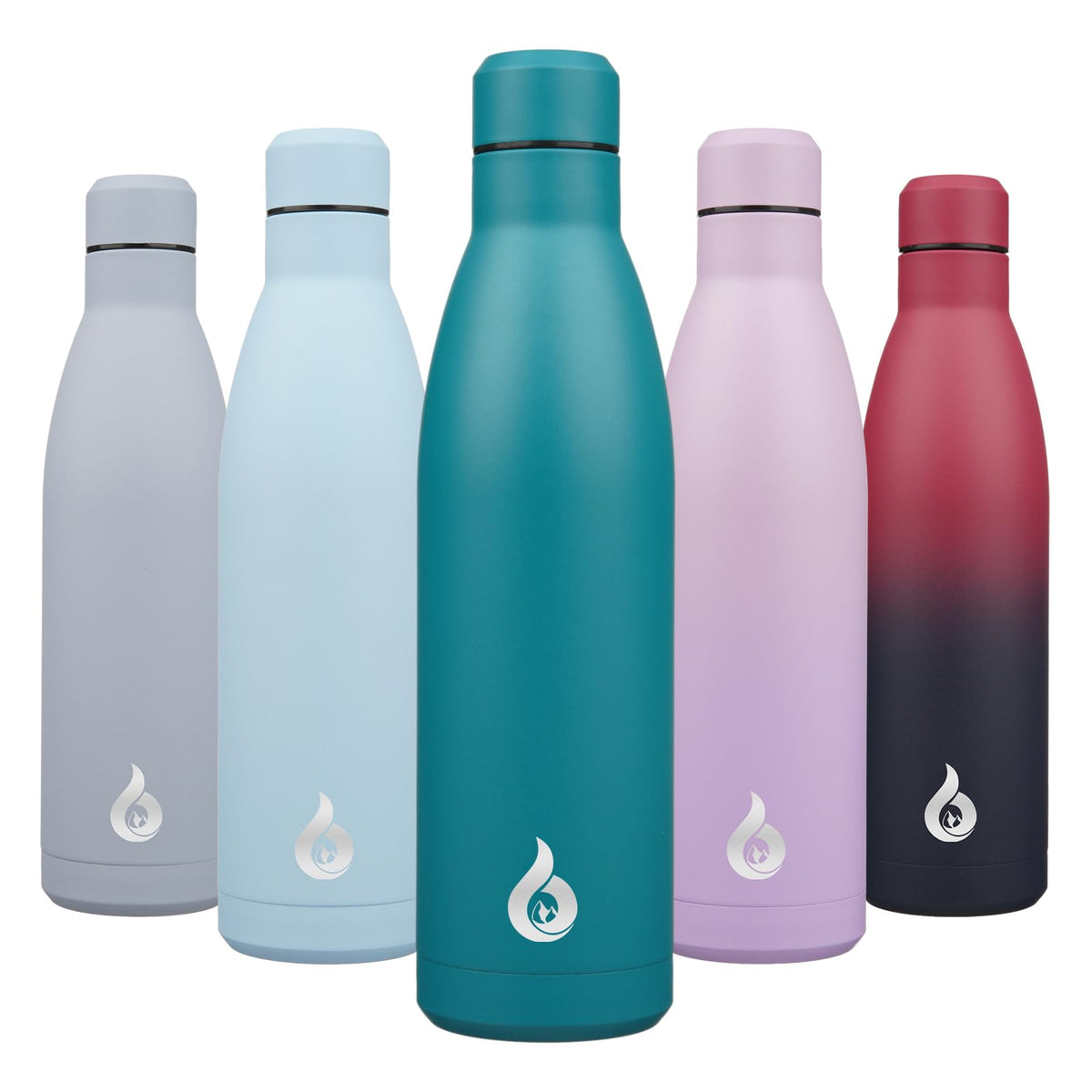 BJPKPK 12 oz Small Water Bottle, Reusable Insulated Stainless Steel Flask