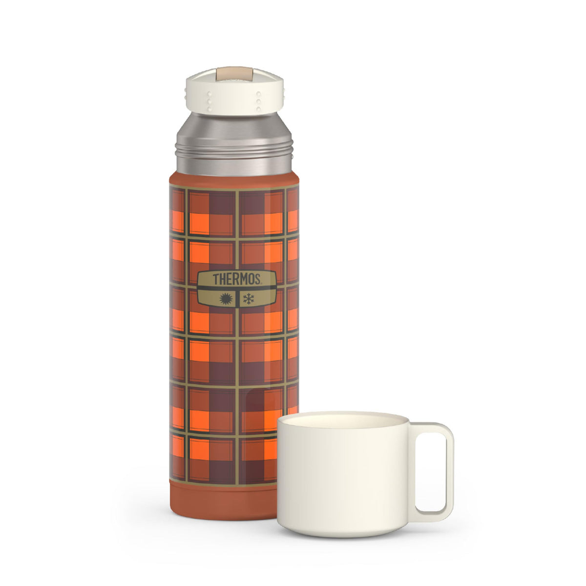 Thermos Vacuum Insulated 16 Ounce Compact Stainless Steel Beverage Bottle