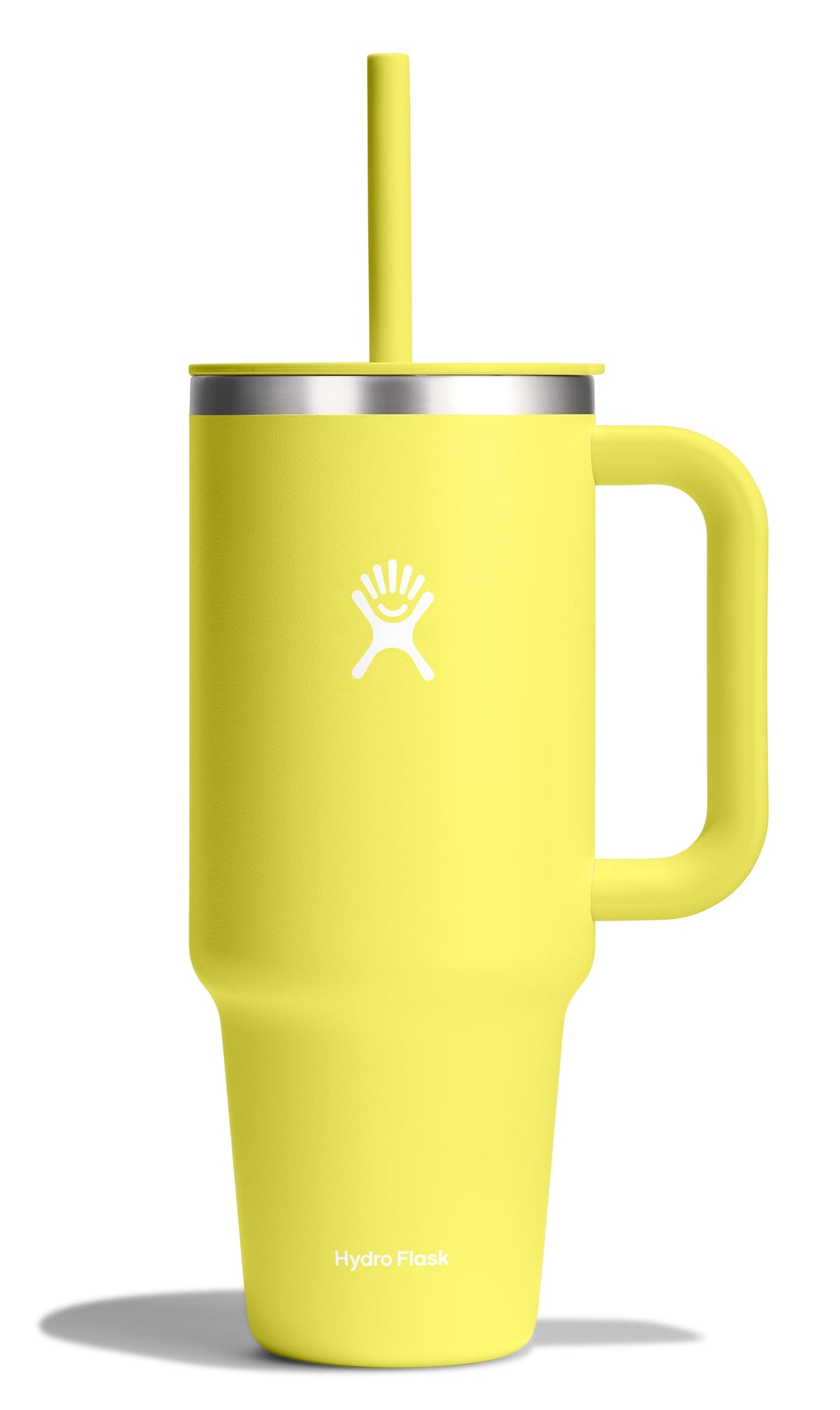 Hydro Flask Travel Tumbler with Handle, Lid and Straw - Insulated Stainless Steel in 40 Oz Trillium