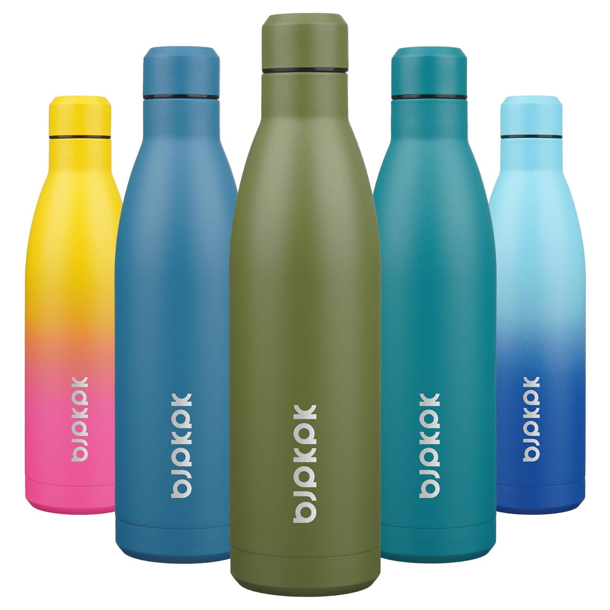 BJPKPK 12 oz Small Mini Water Bottle, Insulated Stainless Steel Flask