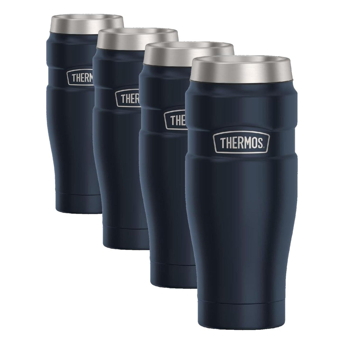 THERMOS Stainless King Vacuum-Insulated Travel Tumbler, 16 Ounce, Matte Steel