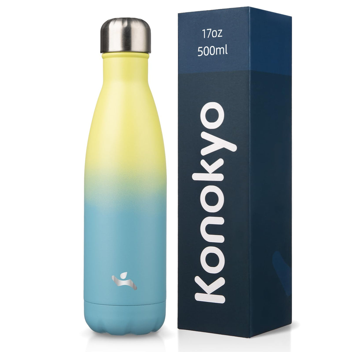 Konokyo 25 oz Insulated Stainless Steel Water Bottle, Blue