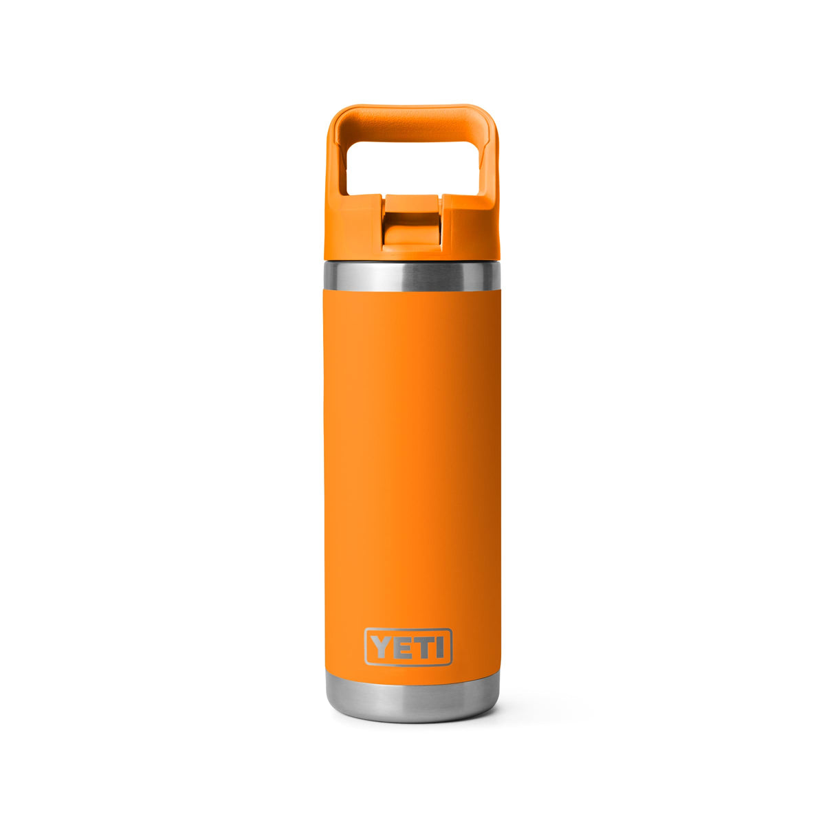 YETI Rambler 18 oz Bottle, Vacuum Insulated, Stainless Steel with Straw Cap, Navy