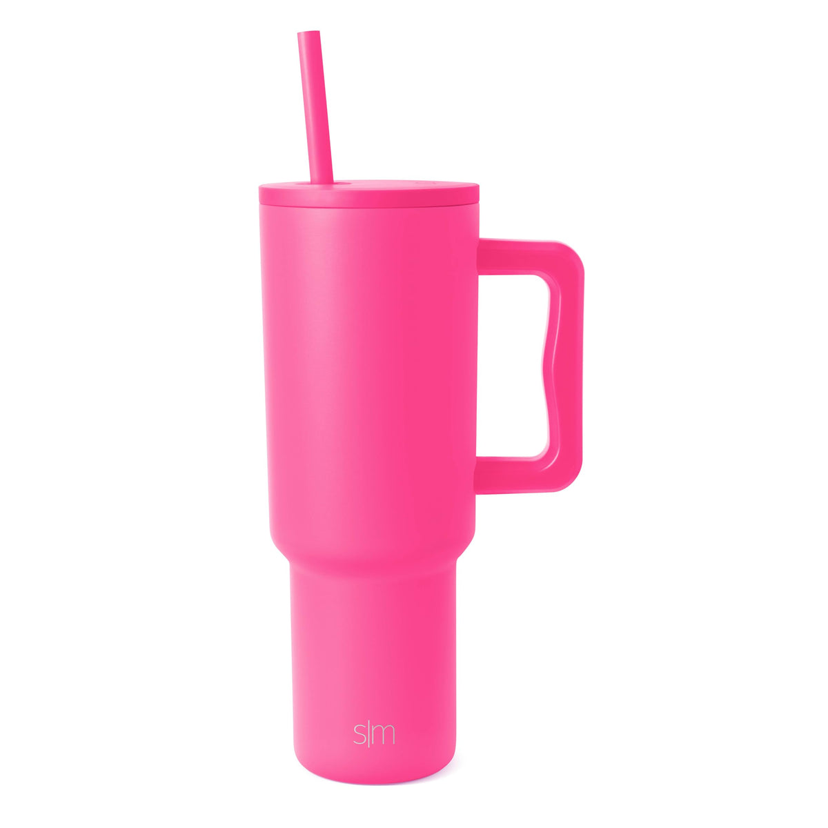 Simple Modern 40 oz Trek Tumbler with Handle and Straw Lid | Cup Holder Friendly Insulated Stainless Steel Travel Mug | Almond Birch