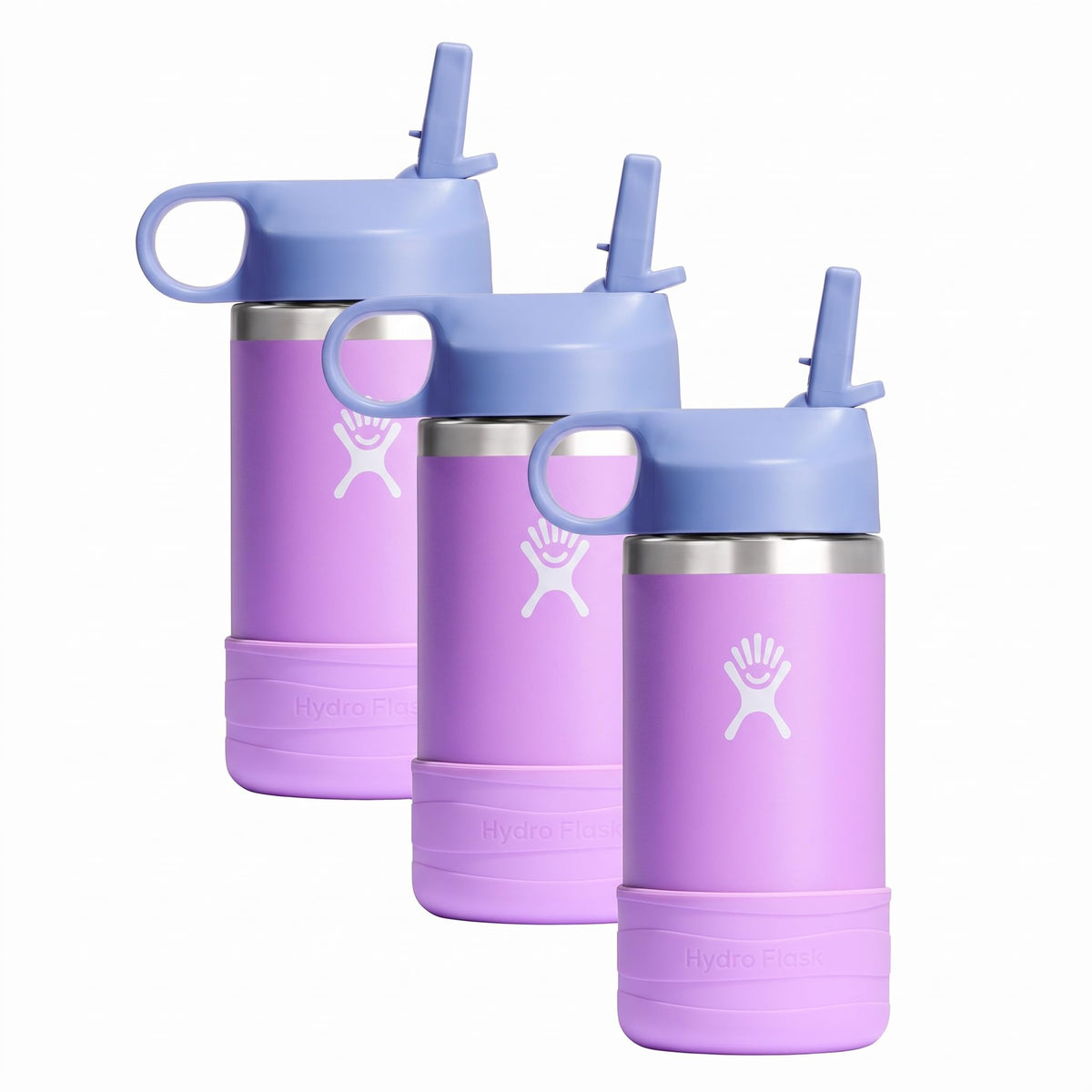 Hydro Flask Kids Water Bottle for School - Stainless Steel and Insulated with Straw Cap - 12 Oz World of Eric Carle Caterpillar Yellow