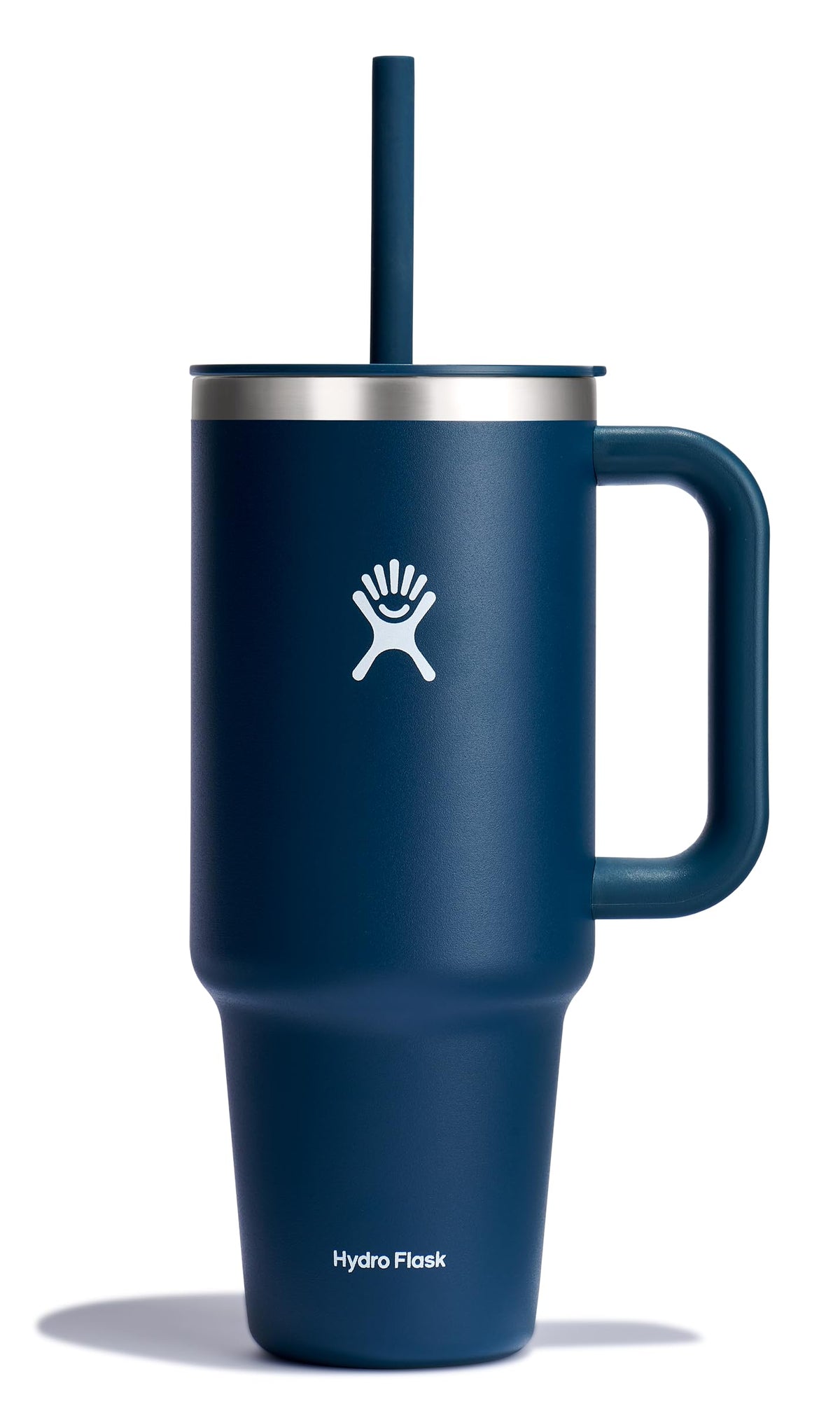 Hydro Flask Travel Tumbler with Handle, Lid and Straw - Insulated Stainless Steel in 40 Oz Trillium