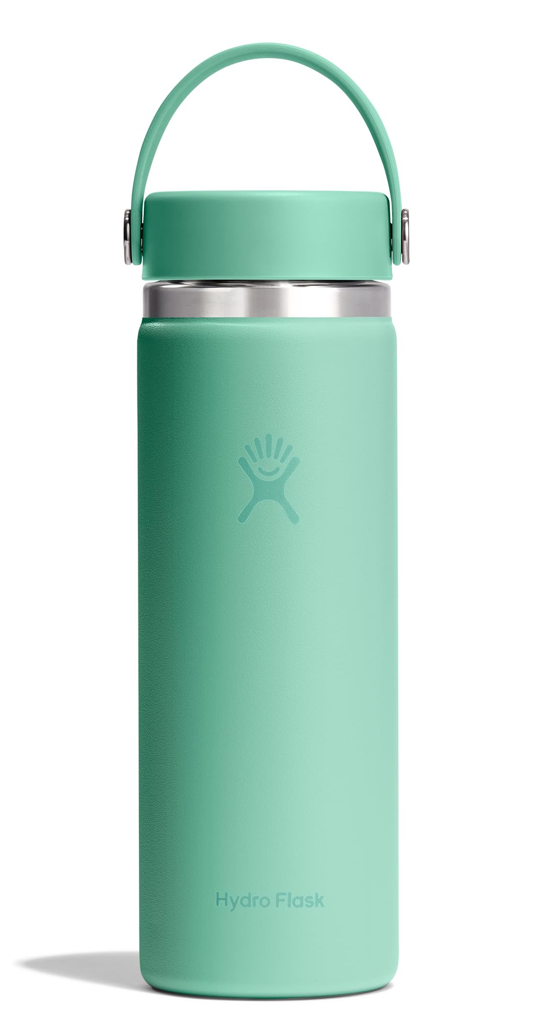 Hydro Flask Water Bottle - Insulated Stainless Steel - Wide Mouth Flex Lid, Non Spill, Leakproof and Refillable in 20 Oz Harbor Blue