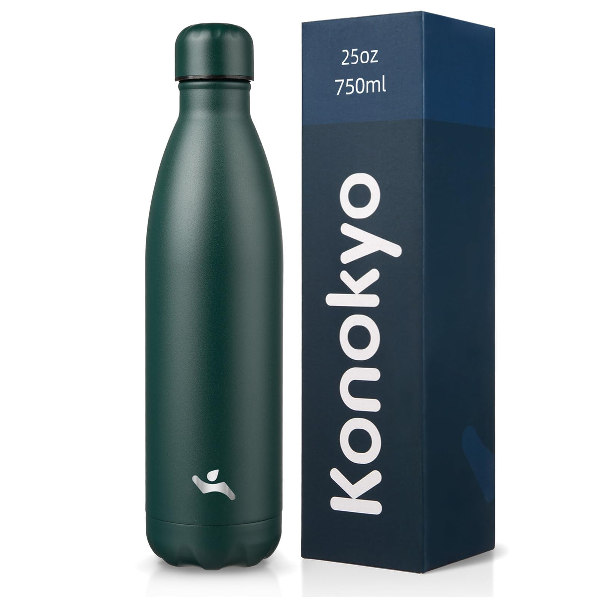 Konokyo 25 oz Insulated Stainless Steel Water Bottle, Blue