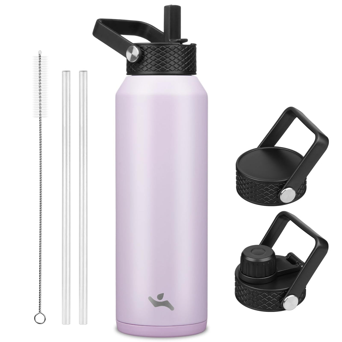 Konokyo 22 oz Insulated Stainless Steel Water Bottle with Straw Lid
