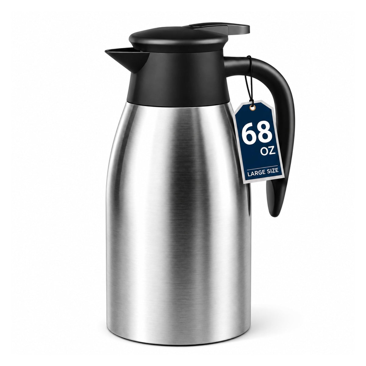 Thermal Coffee Carafe for Keeping Hot – 68OZ Insulated Camping Coffee Pot