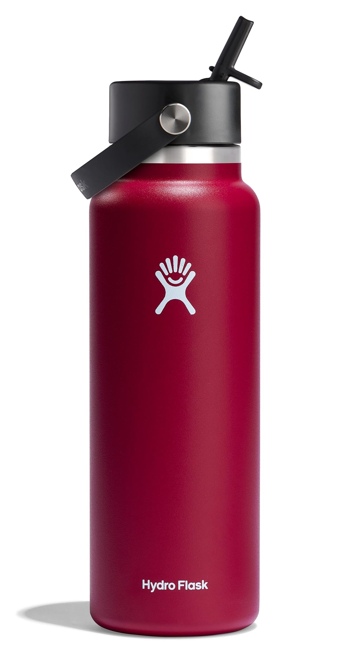 Hydro Flask Water Bottle - Insulated Stainless Steel - Wide Straw Lid, Non Spill, Leakproof in 24 Oz Ivory