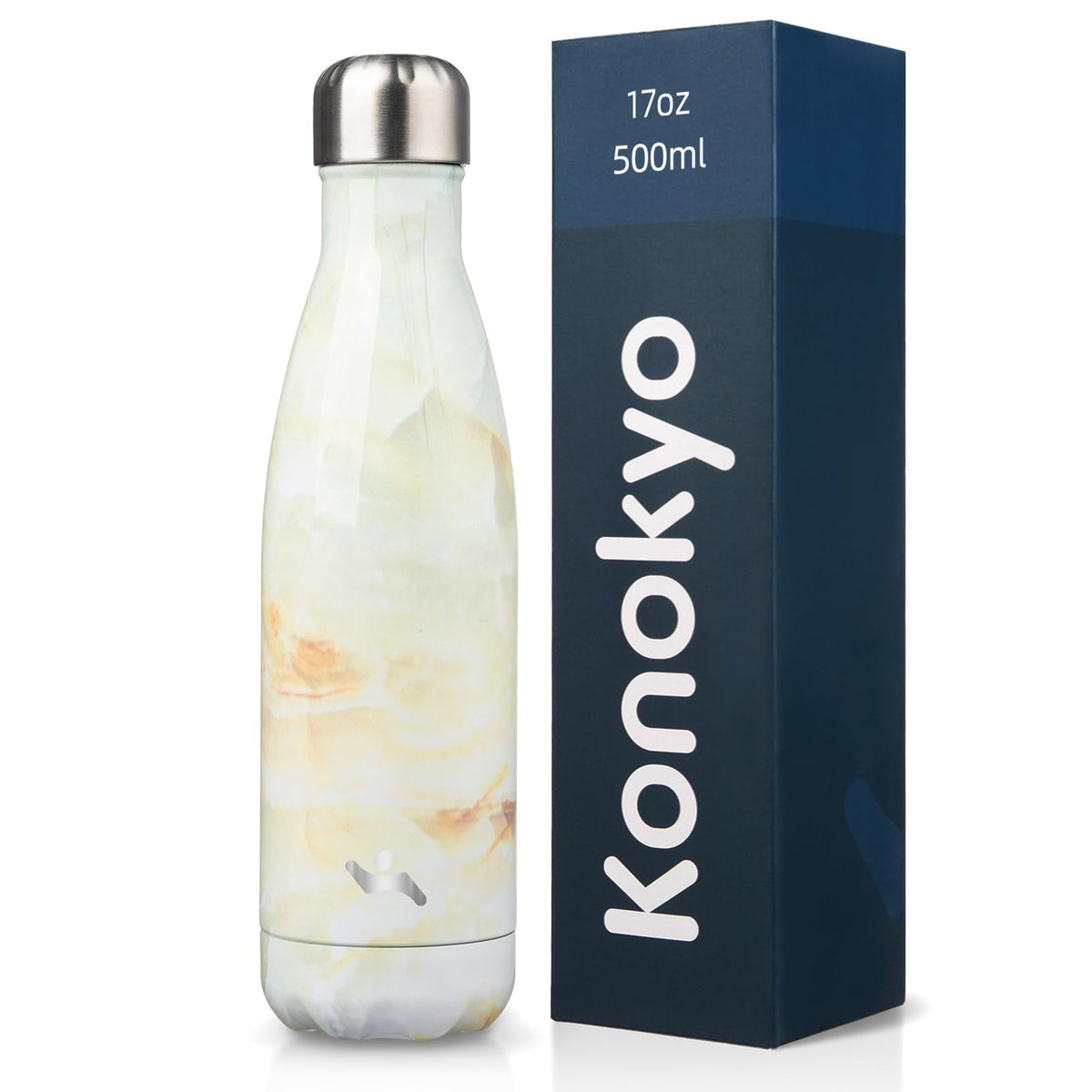 Konokyo 25 oz Insulated Stainless Steel Water Bottle, Blue