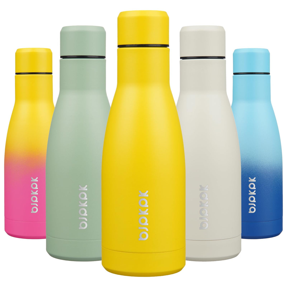 BJPKPK 12 oz Small Mini Water Bottle, Insulated Stainless Steel Flask