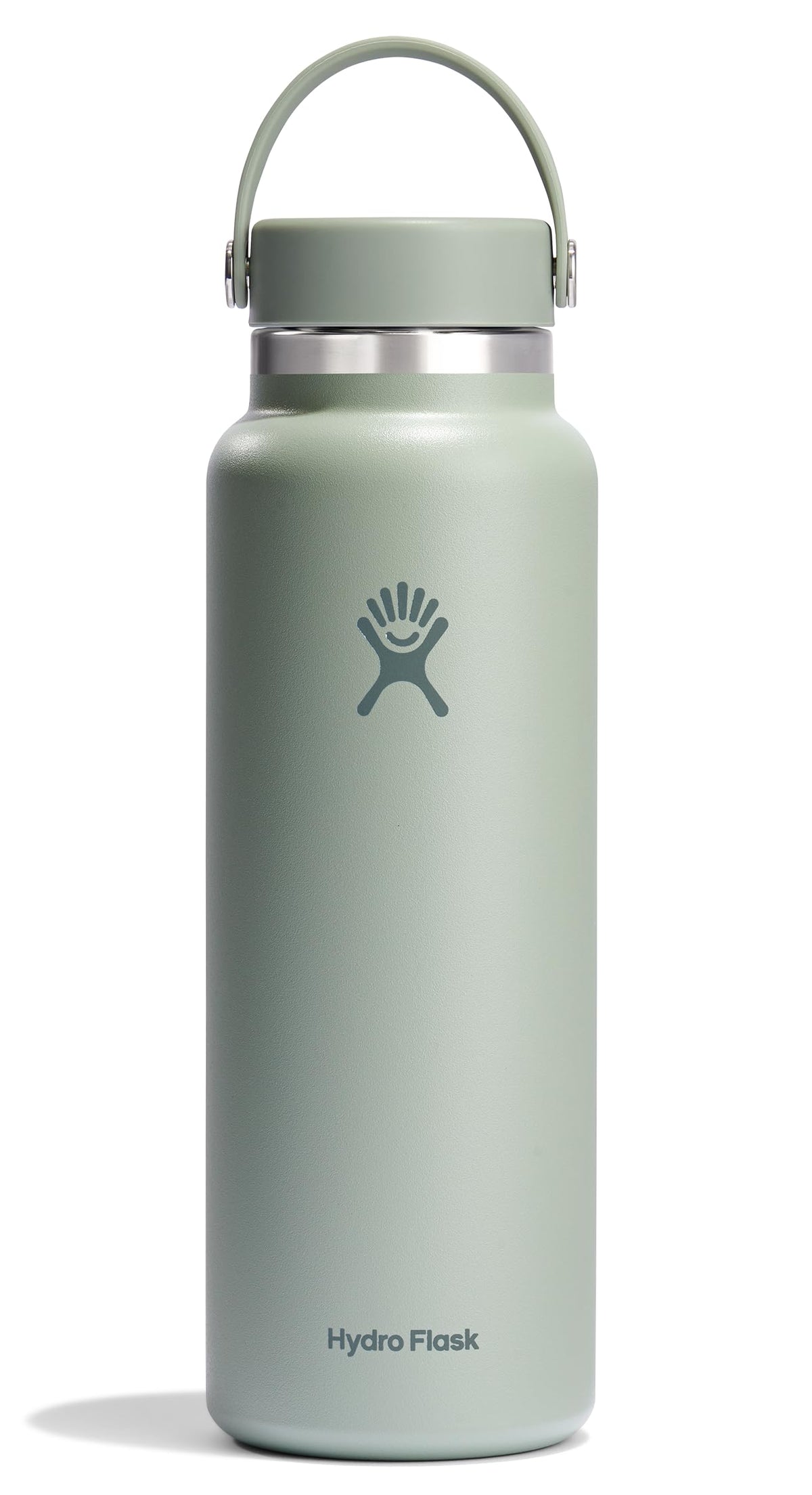 Hydro Flask Water Bottle - Insulated Stainless Steel - Wide Mouth Flex Lid, Non Spill, Leakproof and Refillable in 32 Oz Harbor Blue