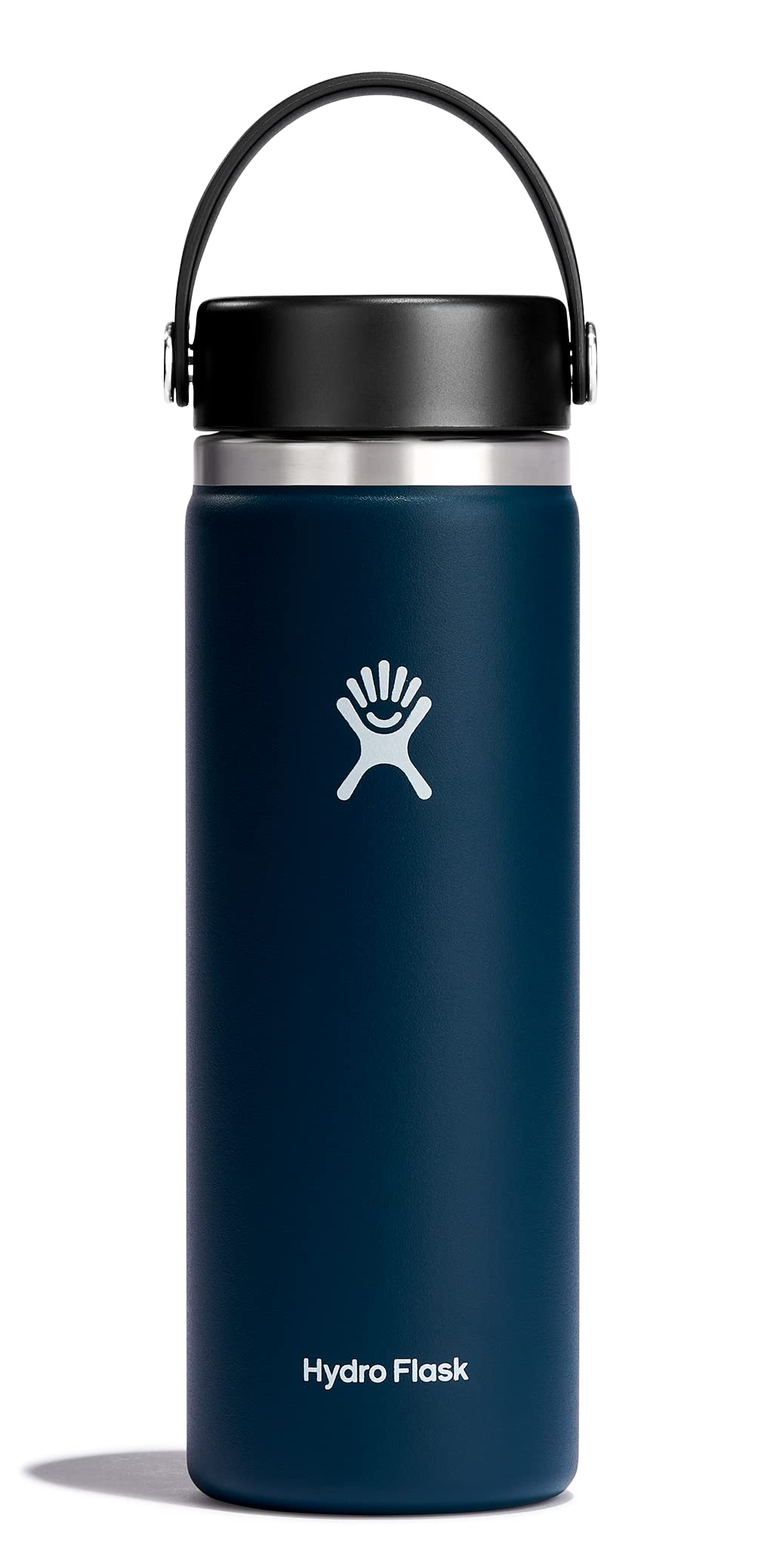 Hydro Flask Water Bottle - Insulated Stainless Steel - Wide Mouth Flex Lid, Non Spill, Leakproof and Refillable in 32 Oz Harbor Blue