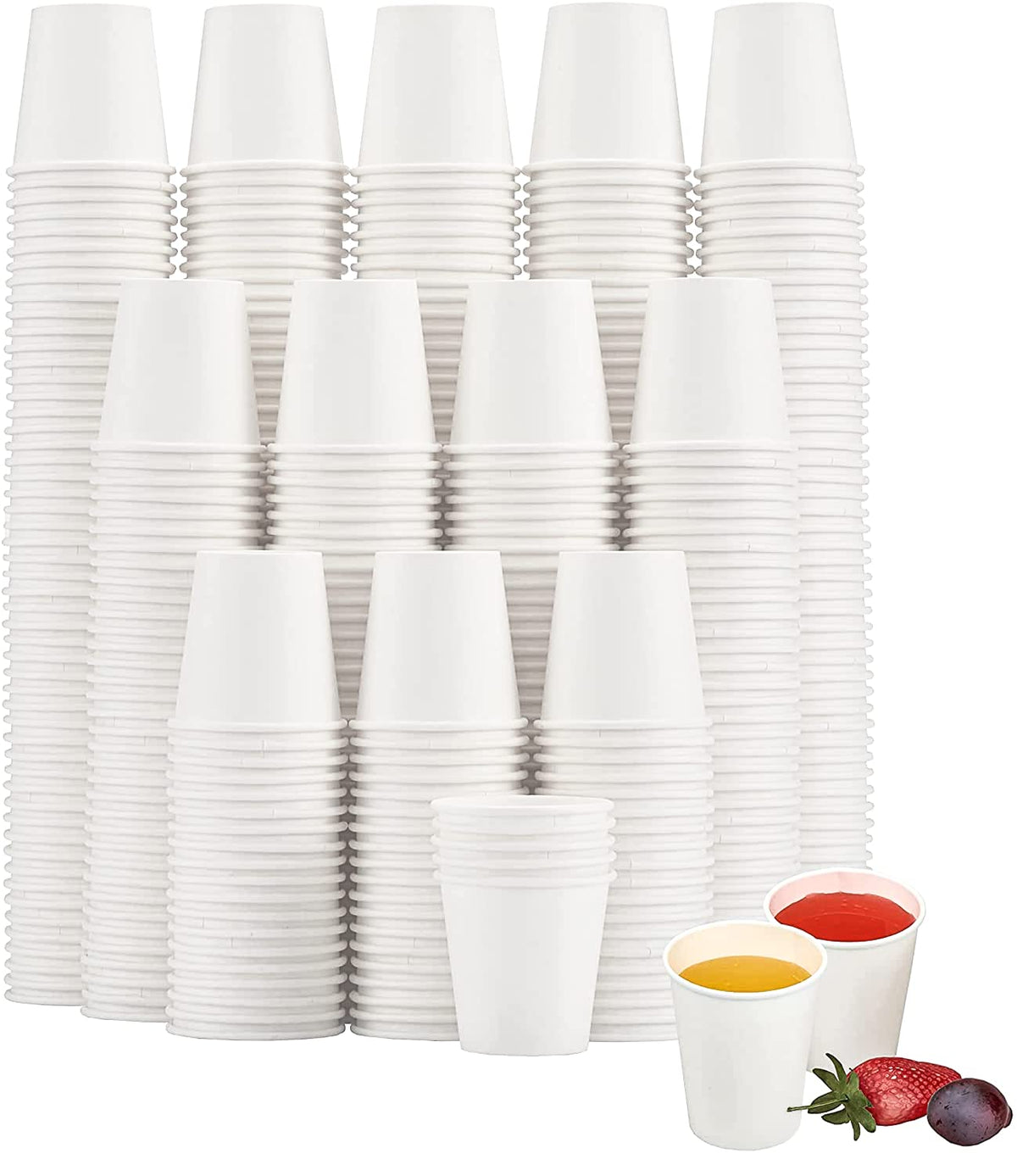 SIUQ 300 Pack 5 oz Paper Cups, Disposable Small Bathroom Mouthwash Cups
