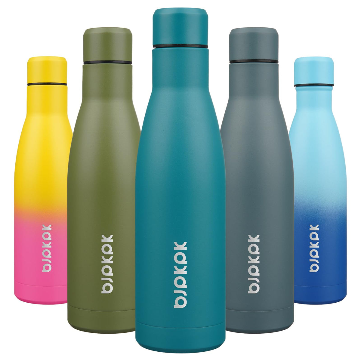 BJPKPK 12 oz Small Mini Water Bottle, Insulated Stainless Steel Flask