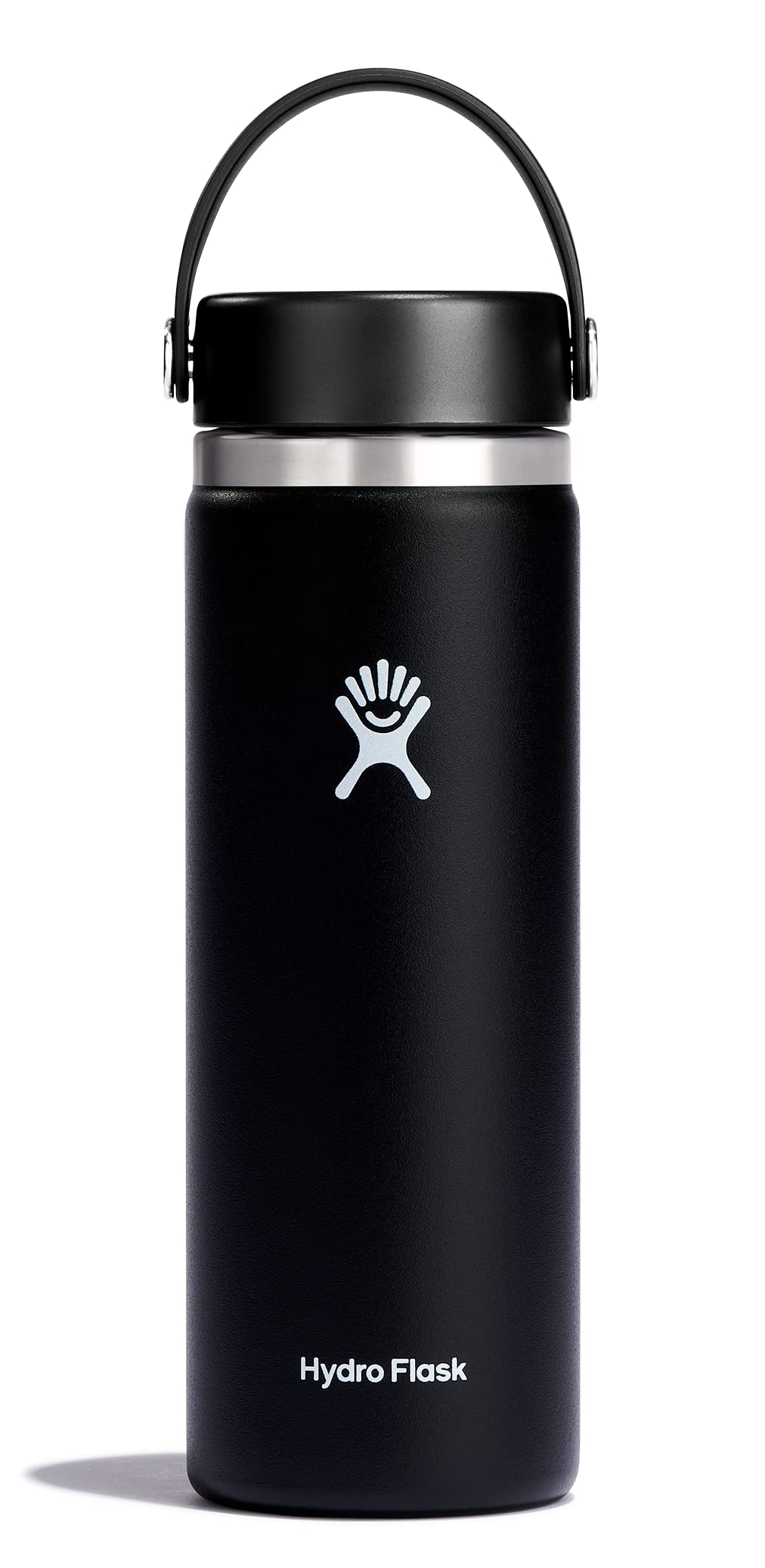 Hydro Flask Water Bottle - Insulated Stainless Steel - Wide Mouth Flex Lid, Non Spill, Leakproof and Refillable in 20 Oz Harbor Blue