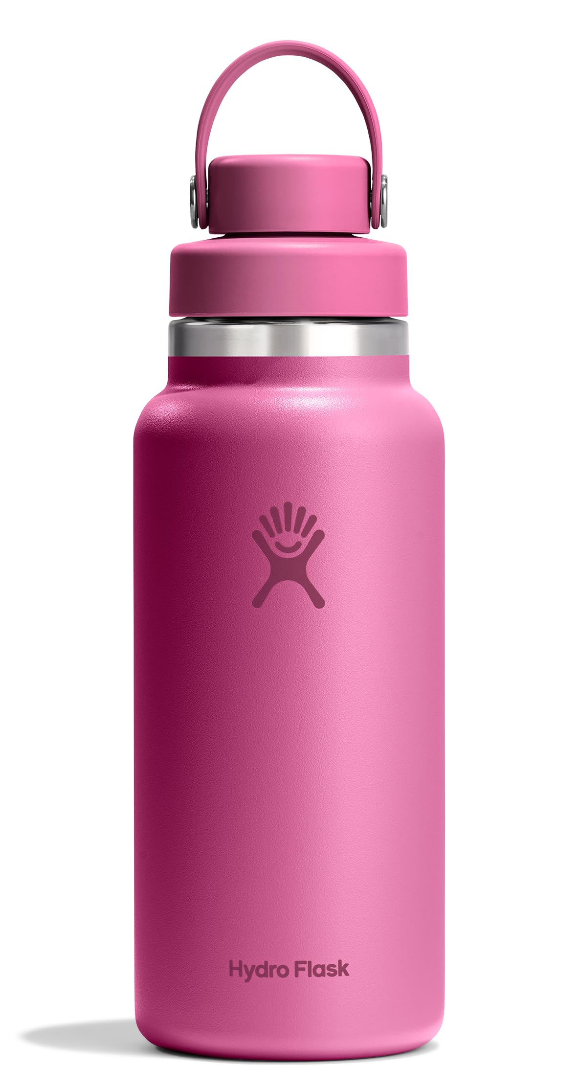 Hydro Flask Water Bottle - Insulated Stainless Steel - Wide Mouth Chug Lid, Non Spill, Leakproof in 40 Oz Tonal Trillium Pink
