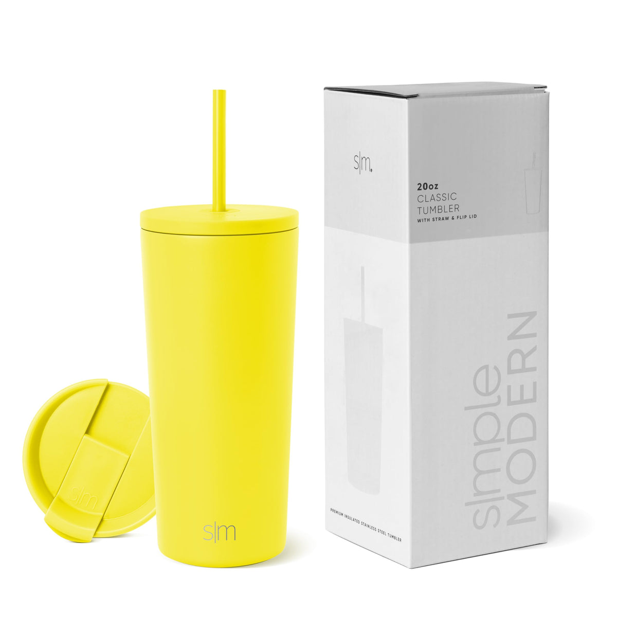 Simple Modern Iced Coffee Tumbler, Insulated | 24oz | Black