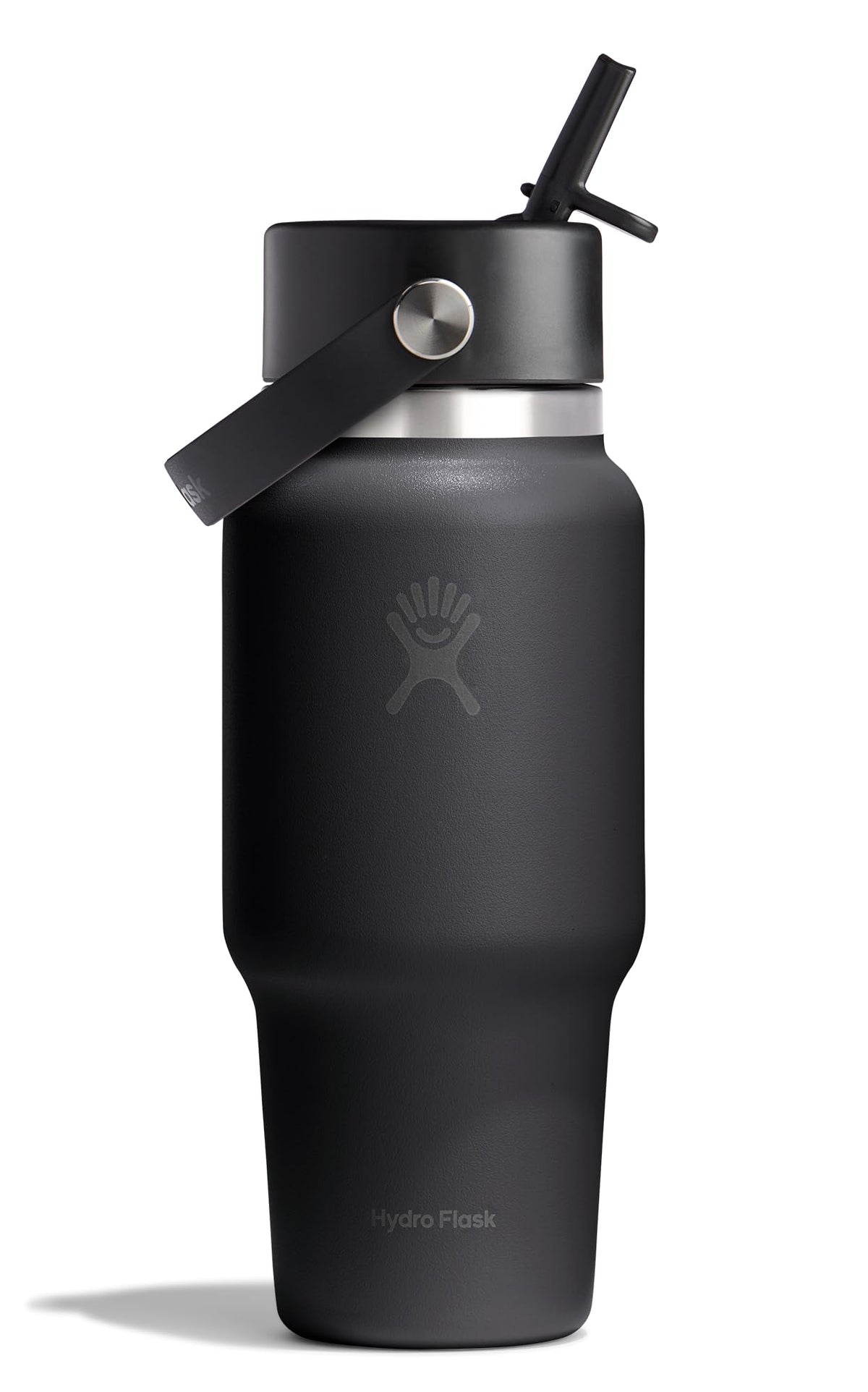 Hydro Flask Travel Water Bottle - Insulated Stainless Steel - Wide Straw Lid, Non Spill, Leakproof in 32 Oz Sandpiper