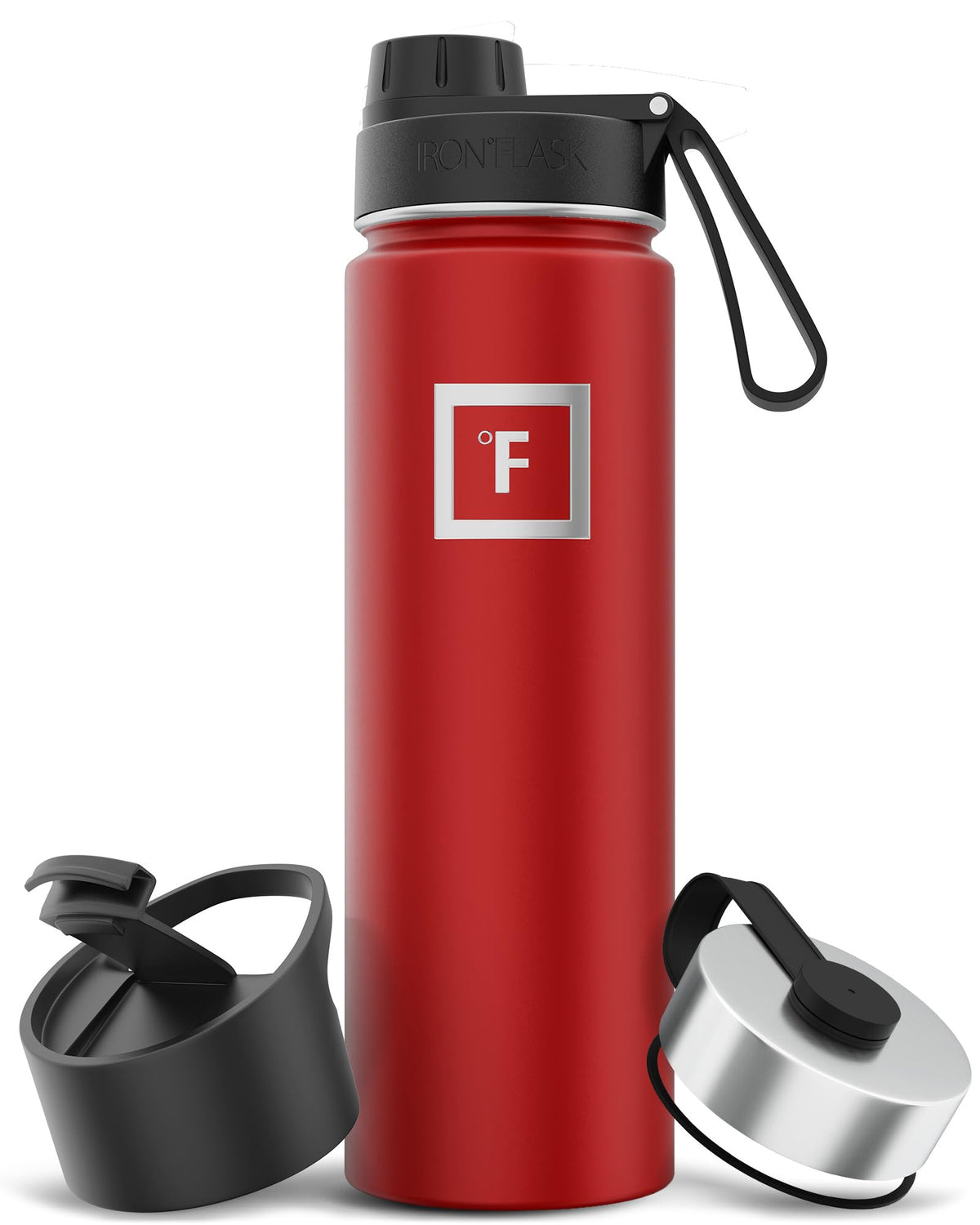 IRON °FLASK 24 oz Wide Mouth Water Bottle with Straw