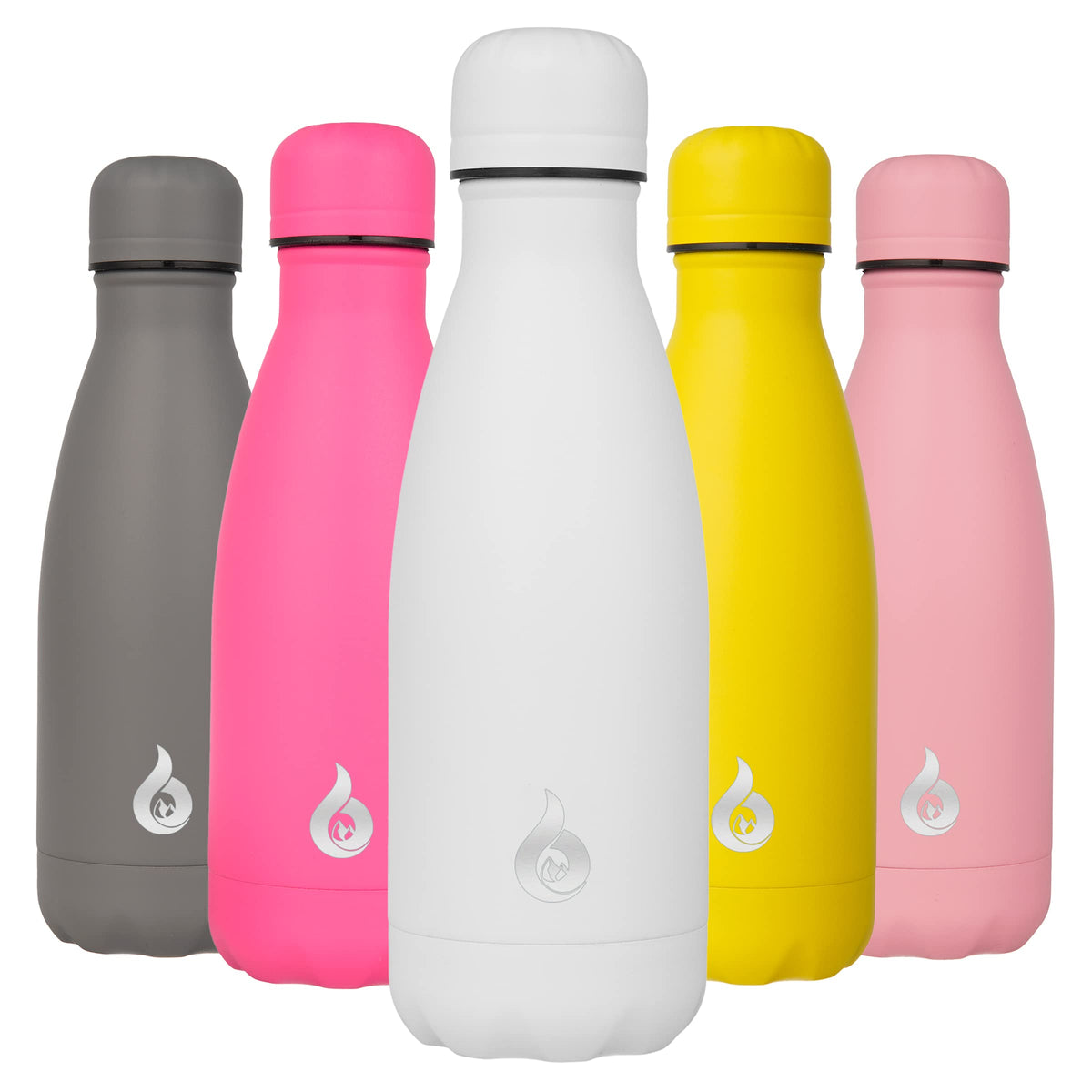 BJPKPK 12 oz Small Water Bottle, Reusable Insulated Stainless Steel Flask