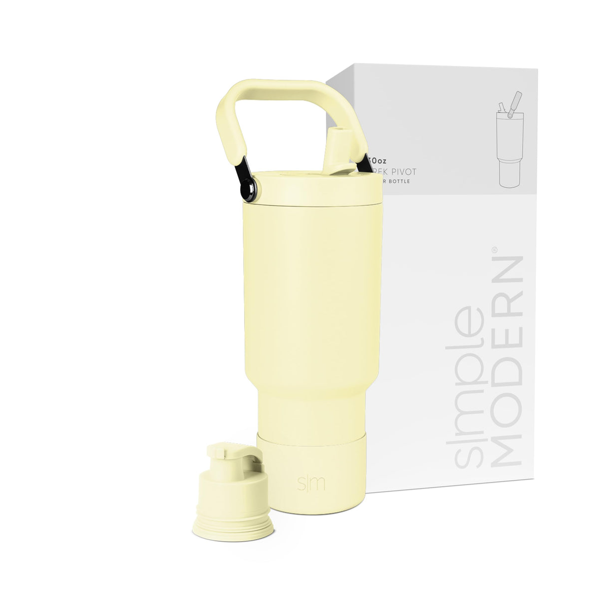 Simple Modern Tumbler with Handle, Water Jug | 40oz | Gray
