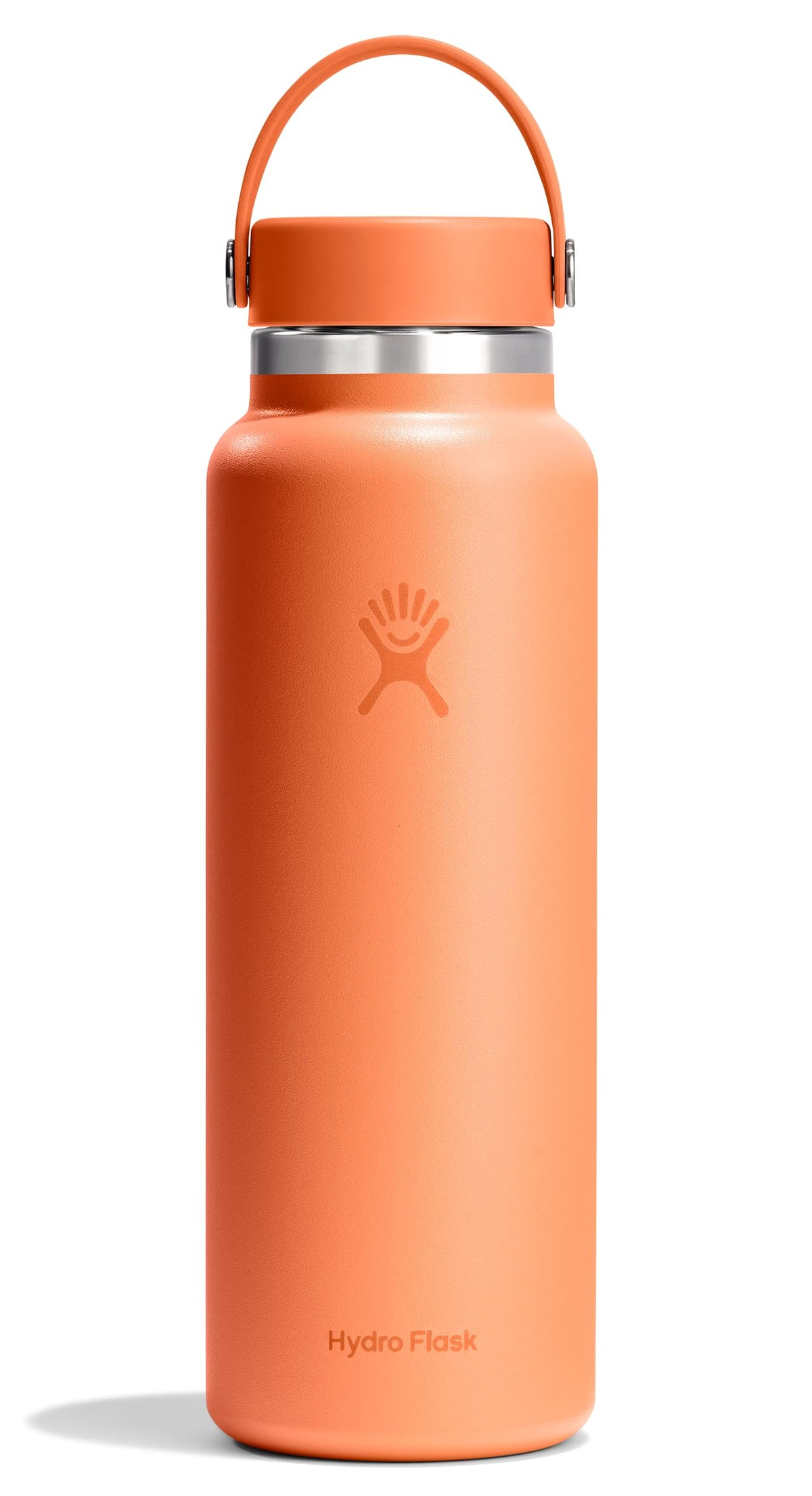 Hydro Flask Water Bottle - Insulated Stainless Steel - Wide Mouth Flex Lid, Non Spill, Leakproof and Refillable in 20 Oz Harbor Blue