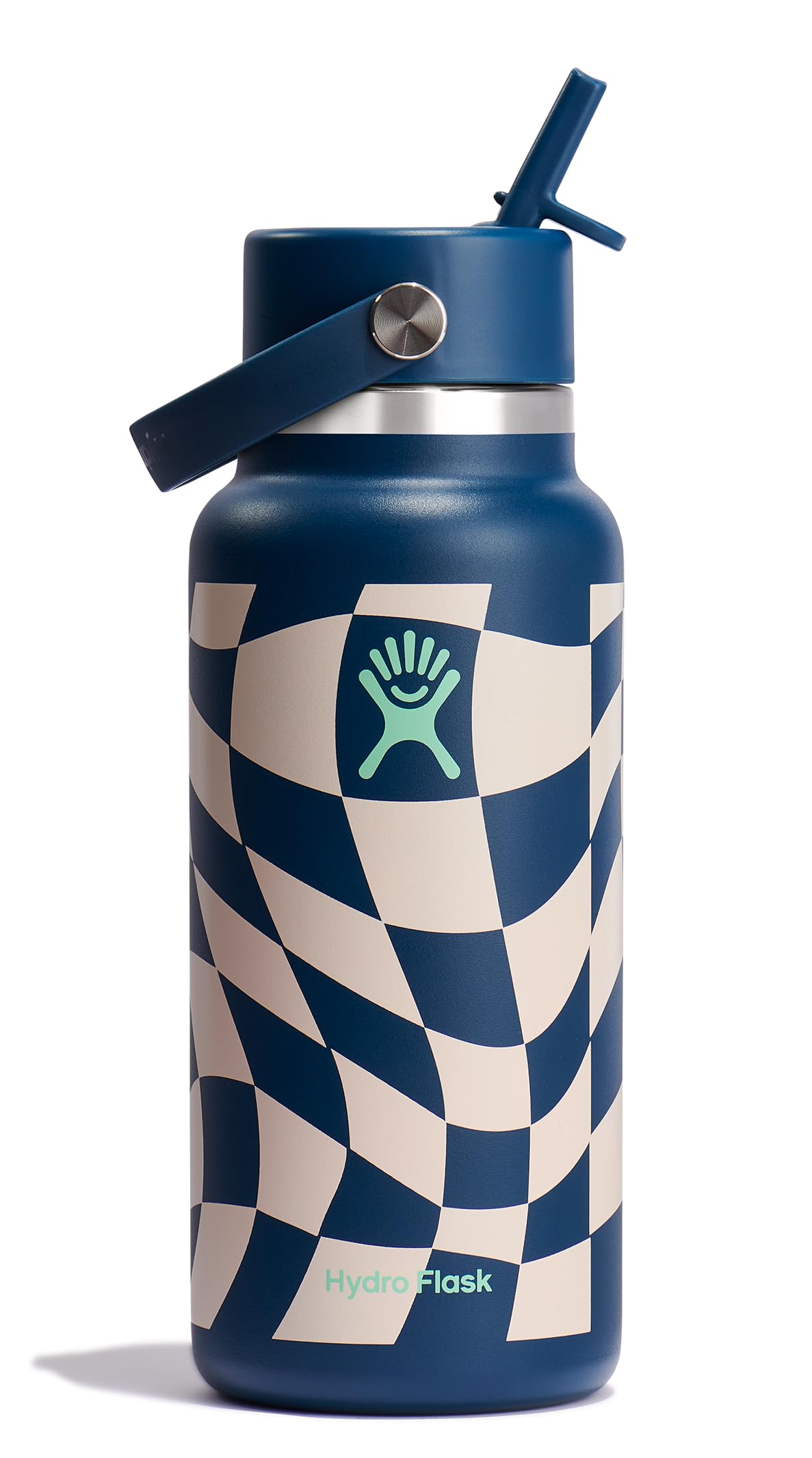 Hydro Flask Water Bottle - Insulated Stainless Steel - Wide Straw Lid, Non Spill, Leakproof in 24 Oz Ivory
