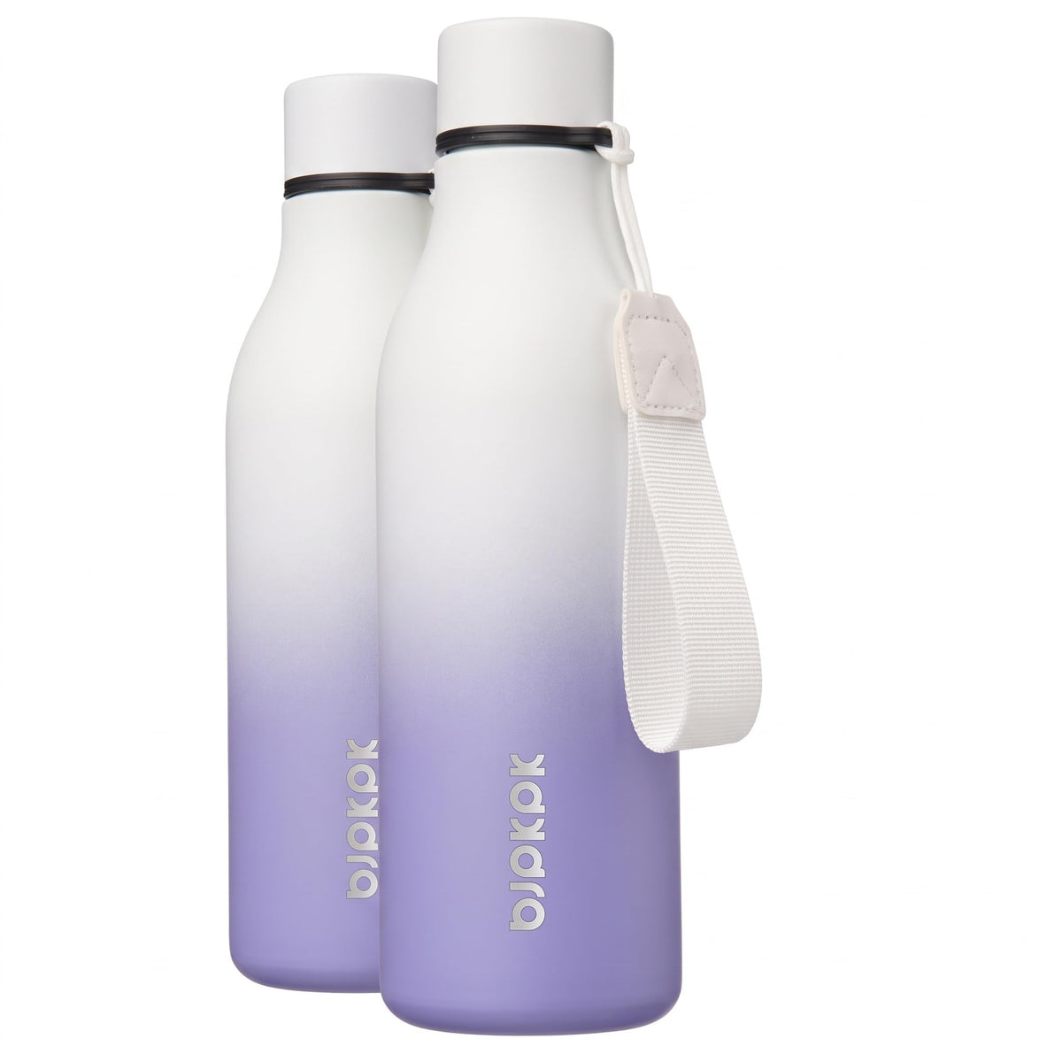 BJPKPK 18oz Insulated Water Bottle, Stainless Steel Bottle with Carry Strap