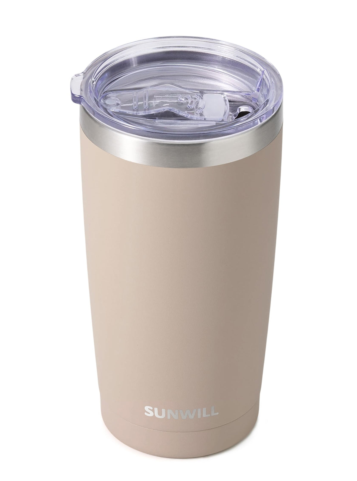SUNWILL Travel Coffee Tumbler 20 oz, Insulated Mug with Lid, Stainless Steel Cup for Outdoor, Powder Coated Navy