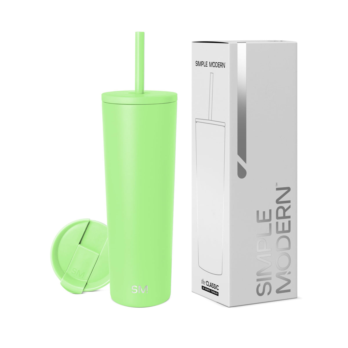 Simple Modern Iced Coffee Tumbler, Insulated | 24oz | Black