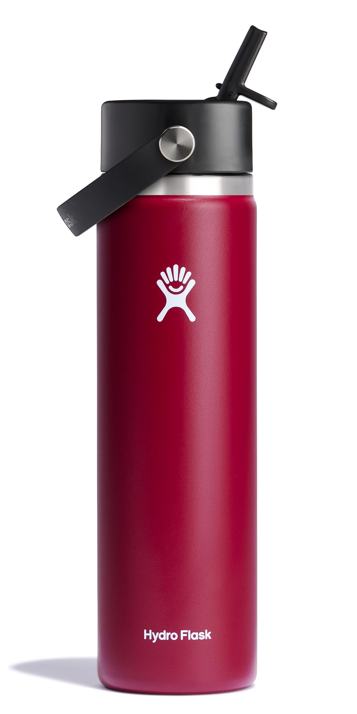 Hydro Flask Water Bottle - Insulated Stainless Steel - Wide Straw Lid, Non Spill, Leakproof in 24 Oz Ivory