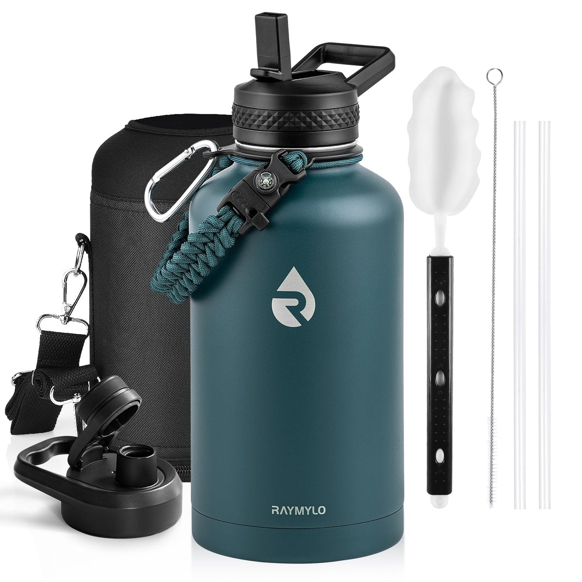 RAYMYLO Insulated Water Bottle 87 oz, Triple Wall Vacuum Stainless Steel