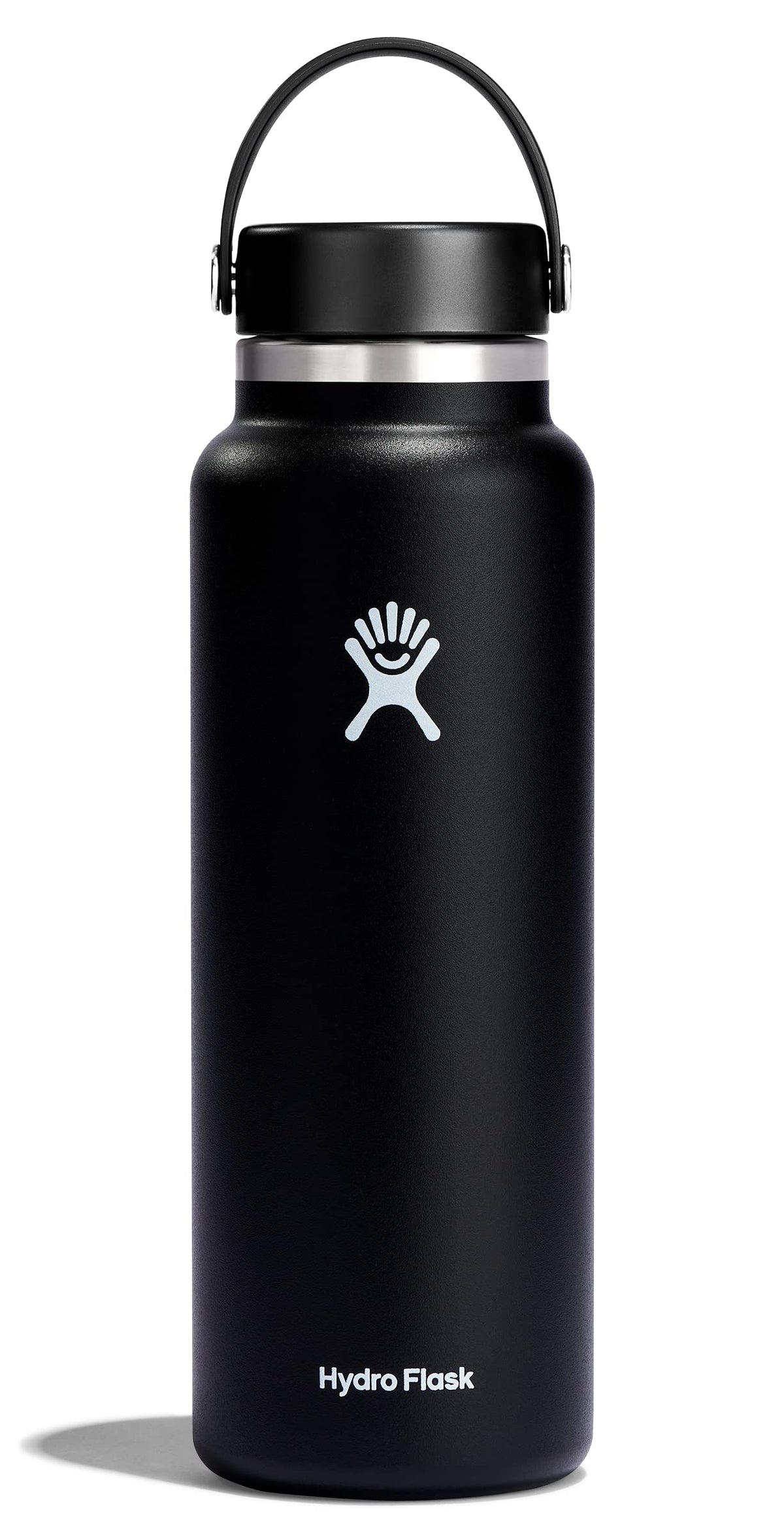 Hydro Flask Water Bottle - Insulated Stainless Steel - Wide Mouth Flex Lid, Non Spill, Leakproof and Refillable in 32 Oz Harbor Blue
