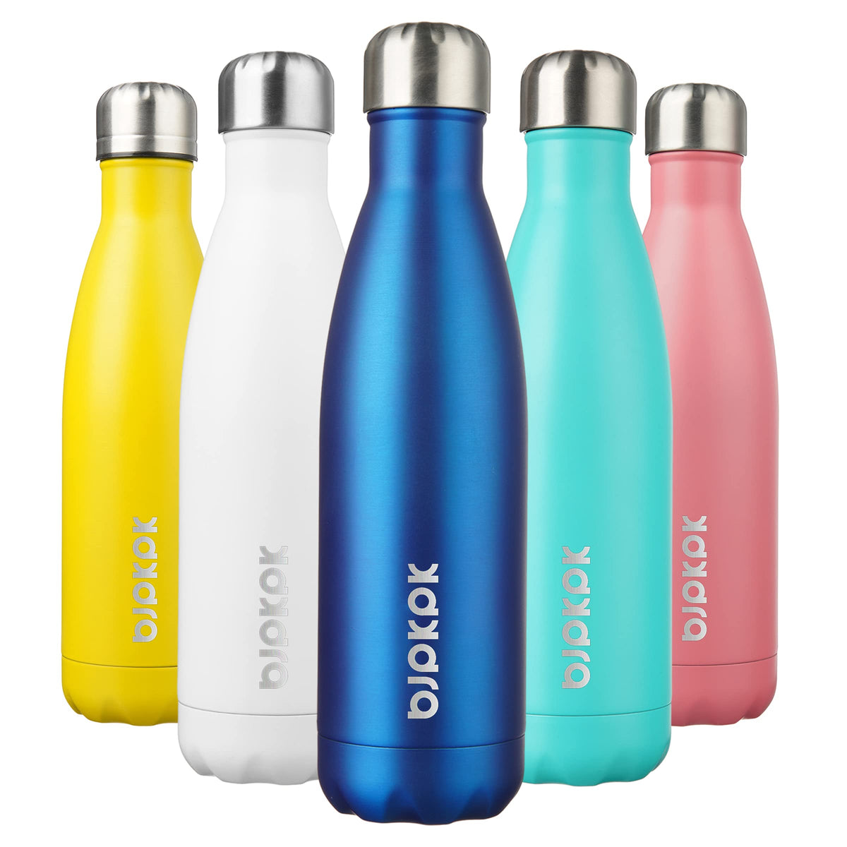 BJPKPK 12 oz Small Mini Water Bottle, Insulated Stainless Steel Flask