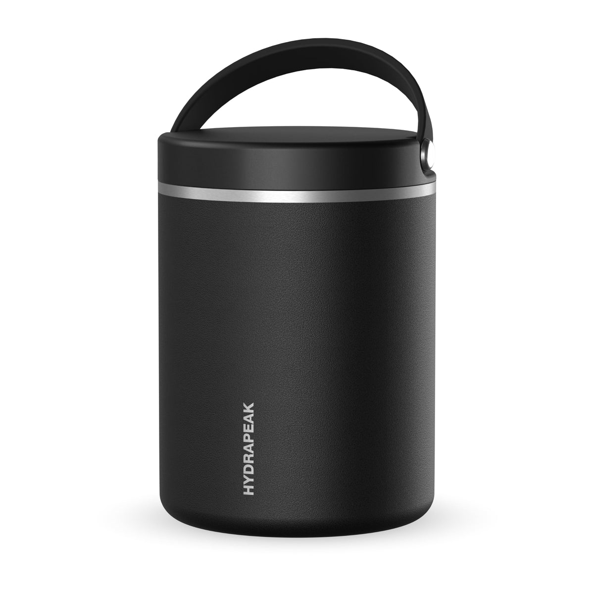 Hydrapeak 25oz Stainless Steel Vacuum Insulated Food Jar for Hot Food and Cold Food, Wide Mouth Leak-Proof Soup Jar for Adults, 10 Hours Hot and 16 Hours Cold (Black)