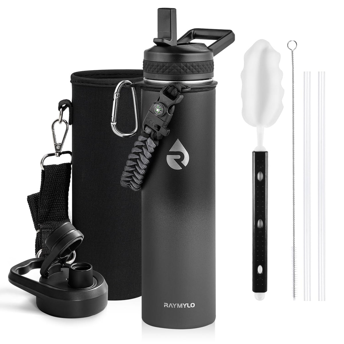 RAYMYLO Insulated Water Bottle 64 oz, Triple Wall Vacuum Stainless Steel