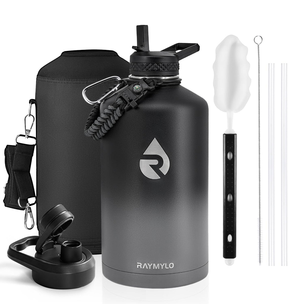 RAYMYLO Insulated Water Bottle 40 oz, Triple Wall Vacuum Stainless Steel
