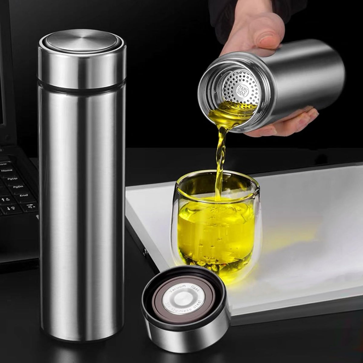 Vacuum Flask for Hot Drinks Sports Tumblers Double Walled Water Bottle Stainless Steel Thermal Coffee Mug with Lids Thermal Tea Cup Metal