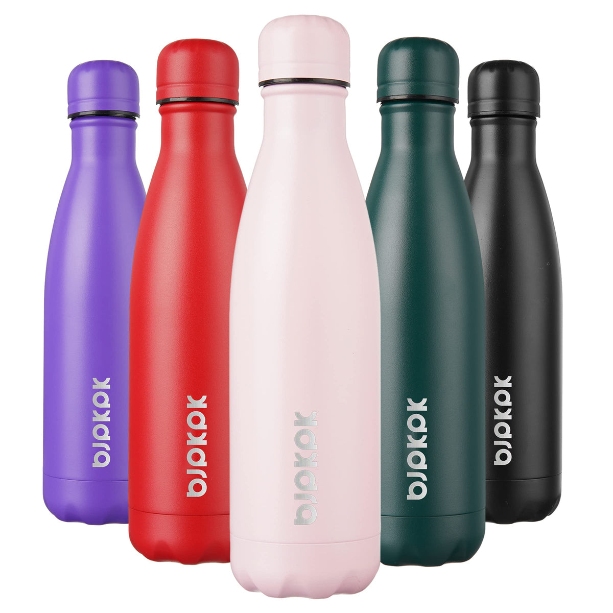 BJPKPK 12 oz Small Mini Water Bottle, Insulated Stainless Steel Flask